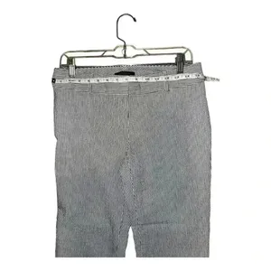 Ann Taylor Gray/White Striped Casual Ankle Pants,‎ Size 4 thumbnail 4