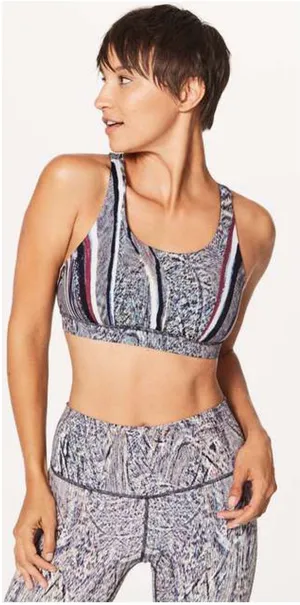 Lululemon Energy Nuxlux Sports Bra Polychromatic Energy Size 6 Workout thumbnail 1