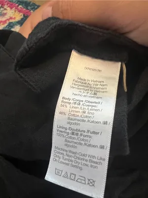 Mango linen blend black mini skort thumbnail 9