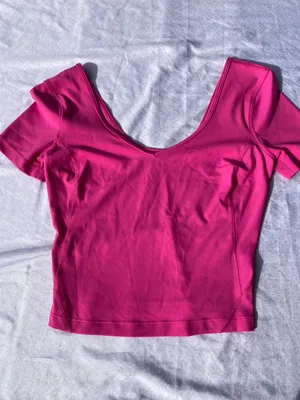 Lululemon align sonic pink tee thumbnail 4