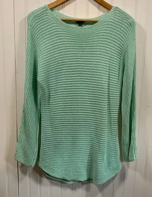 Talbots mint green knit sweater thumbnail 1