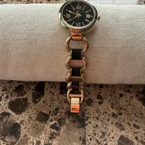 Anne Klein Gold and Black Roman Numeral Watch thumbnail 2
