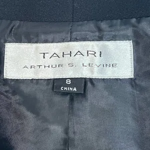 Tahari Arthur S Levine Vintage Black Blazer Jacket Pant Suit 2pc Set Womens 8 thumbnail 13