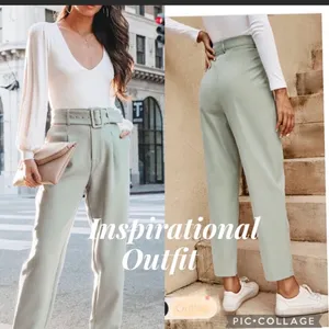 OVI High waist belted pocketed pants size M thumbnail 5