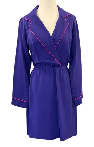 Amanda Uprichard Silk Faux Wrap Knee Length Dress Size Medium thumbnail 1
