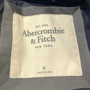 Abercrombie & Fitch Women's Blue Wool Notch Collar Button Blazer Coat Jacket M thumbnail 3