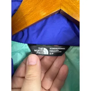 The North Face Womens Blue Wavy Quilted Full Zip Puffer Vest Small S/P thumbnail 3