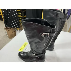 Womans Baretraps Tommy Knee High Riding Boots Size 7 M Black Full Zip thumbnail 2