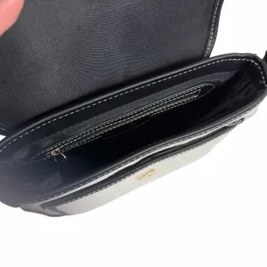 Nine West Birdi Canvas Shoulder Bag Crossbody Bag Black White thumbnail 9