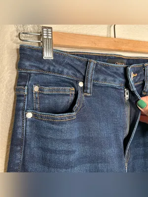 Quince Bella Stretch Wide Leg Jeans 28” in Midnight Blue 27 thumbnail 4