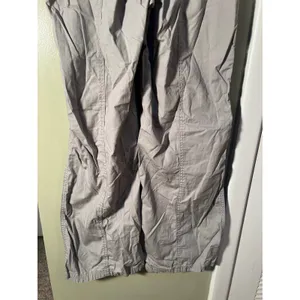 Divided H&M Women's Size 6 Wide Leg Baggy Utility Cargo Pants Light Gray Grunge thumbnail 9