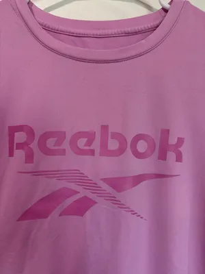 Reebok Pink Short Sleeve Logo Tee / BB34 thumbnail 2