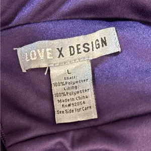 Love by Design NWOT Iris Plunge Neck Long Sleeve Maxi Dress size Large thumbnail 3