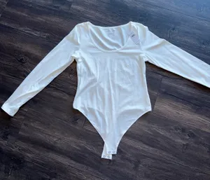 American Eagle Bodysuit White thumbnail 1