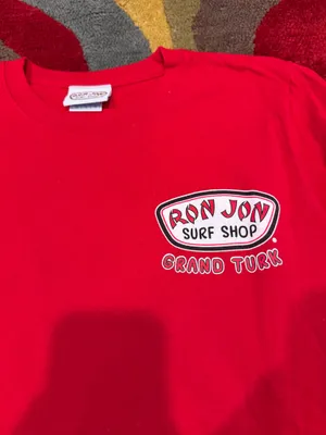 Ron Jon Surf Shop Grand Turk Red Short Sleeve Graphic Tee Shirt Unisex Small thumbnail 4