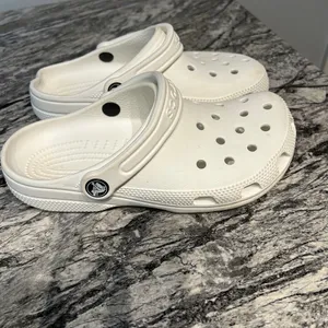 CROCS White Sandals with Signature Perforated Design thumbnail 5