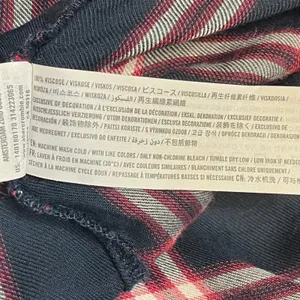 Abercrombie & Fitch Womens Soft Flannel Shirt Blue Red Plaid Long Sleeve XS‎ thumbnail 7