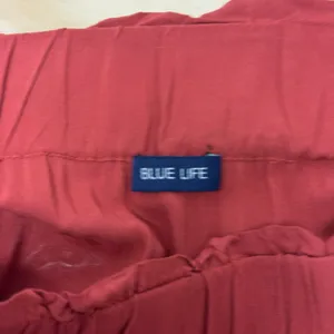 Blue Life Rust Red O-Ring Belted Midi Skirt Paperbag‎ Waist High Slit Flowy Boho thumbnail 5