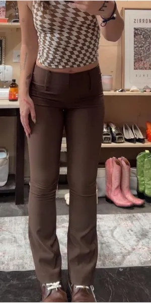 Tiger Mist Brown Trouser Pants thumbnail 1