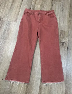 Women’s High-Rise Wide Leg Jeans in Rust thumbnail 1