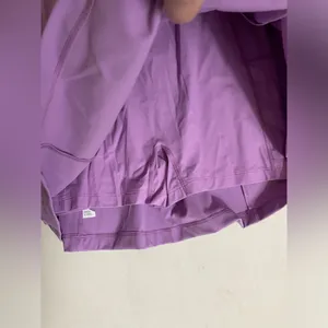 NWT Outdoor Voices SOLD OUT One Shoulder Dress Built in Shorts Lavender Size L thumbnail 11