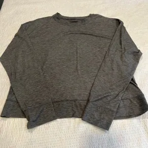 Patagonia dark gray twisted back long sleeve top for women size M thumbnail 2