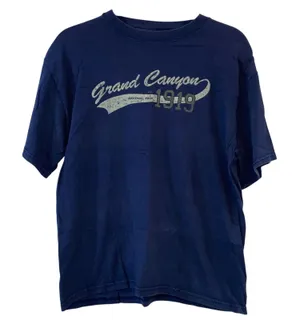 Gildan Grand‎ Canyon Navy Blue Short Sleeve Graphic Tee Shirt Medium thumbnail 1