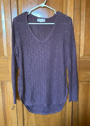 Pink Republic Purple Sweater Knit thumbnail 1