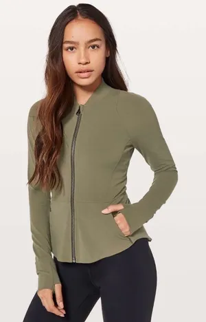 Lululemon The Ease Jacket Sage Size 4 thumbnail 1