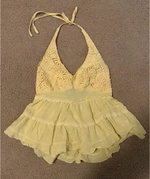 Halter Top Yellow thumbnail 1