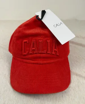 CALIA Women’s Anniversary Corduroy Cap Fresh Red NWT OSFM thumbnail 1
