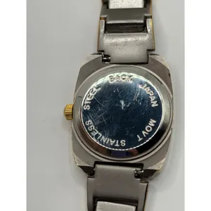 Delta Burke Rectangular Dial Two-Tone Quartz Watch Gold Silver Stainless Steel‎ thumbnail 2