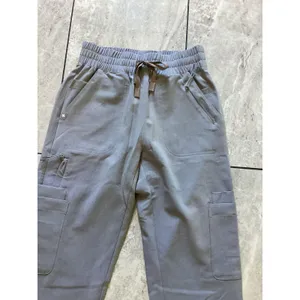 FIGS Scrub Pants Womens XXS Gray Charlotte 21 Pocket Slim Jogger Nursing Tech thumbnail 3