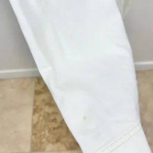 Madewell Denim Scoopneck Midi Dress Pure White Wash A Line Minimalist Small NWT thumbnail 14