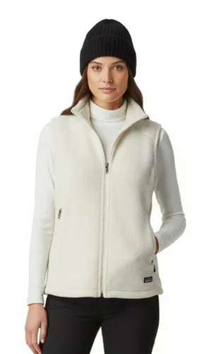 Patagonia Tan Synchlla Sleeveless Zip Up Fleece Vest S thumbnail 1