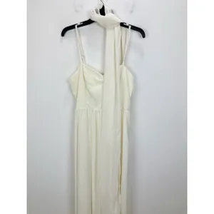 NEW Lulus Irresistibly Darling Ivory Chiffon Midi Dress and Scarf Set Large thumbnail 6