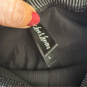 FOR LOVE & LEMONS Payton‎ Ribbed Workout Leggings Grey Large thumbnail 4