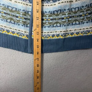 BDG Urban Outfitters Women Blue Striped Fair Isle Cardigan Sweater S NEW thumbnail 5