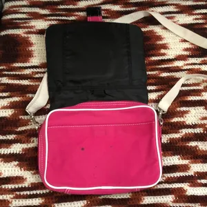 Y2K Retro Early 2000s Pink White “Sneaker Lace-Up Style” Crossbody Messenger Shoulder Bag Purse #Fairygrunge #Biker #Streetwear #Barbie #Bratz thumbnail 3