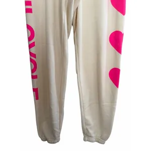 Aviator Nation x SoulCycle 4 Hearts Sweatpants Cream Women's Size Small thumbnail 7
