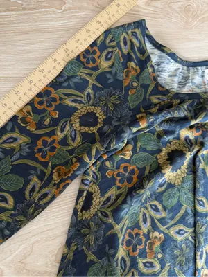 Natural Life Iris Top Long Sleeve Babydoll Relaxed Floral Boho Forest Fairy thumbnail 7