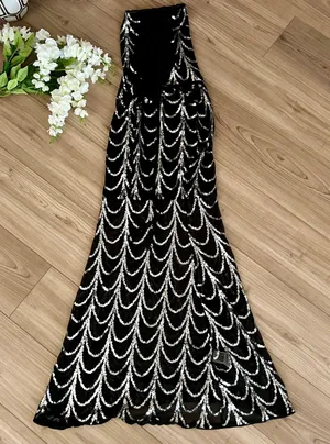 Boutique Mesh & Sequin Mermaid Dress thumbnail 9