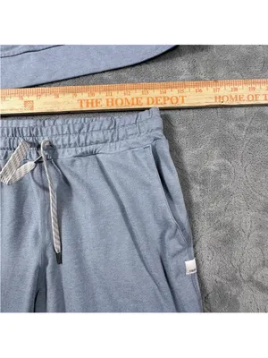 Vuori Halo Performance Hoodie and Jogger Set Women XS Blue Gray Yoga Lounge thumbnail 6
