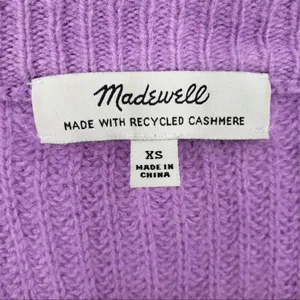 Madewell (re)sourced Cashmere Ribbed Henley Sweater thumbnail 6