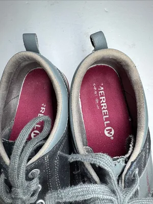 Merrell Rant Fashion low top Sneaker Black Gray Canvas Leather 8 casual gorpcore thumbnail 5