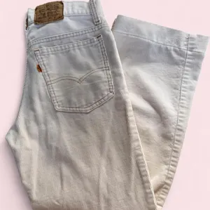 Vintage Orange Tab Levi’s Cream Corduroy Wide Leg Rare Pants 30x32 70s/80s USA thumbnail 1