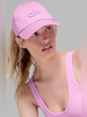 ALO Yoga NWT Off Duty Cap Hat Candy Heart Pink One Size Adjustable Back thumbnail 3