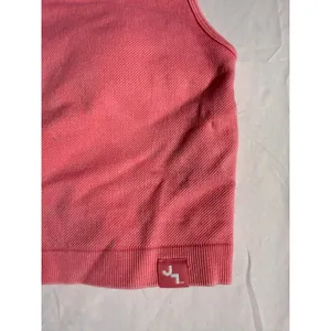 JoyLab Pink coral Seamless Cropped Tank Top High Neck Racerback Mesh Small NEW thumbnail 2