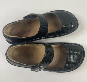 Alegria Paloma Jazzy Black Leather Shoes thumbnail 2