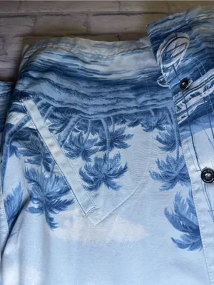 RALPH LAUREN Naval Supply Size M Barn Jacket Blue St Martin Island Boat Print thumbnail 8